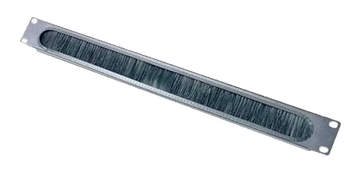 Ager AAPGF01U19-A-S1-1U 19"Kablo Düzenleme Paneli Patchcords Giriş Holü Fırçalı Tip Siyah S1 9005 ürün görseli 1
