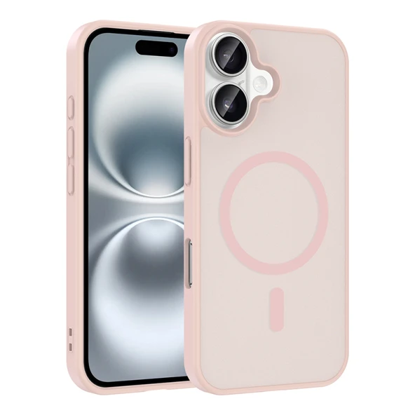 Royal Case iPhone 16 Plus Kılıf M-Safe Özellikli Mat Görünümlü Şık Silikon Kapak RYC/Babet ürün görseli 1