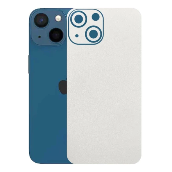 Kapps Iphone 13 Mini ile Uyumlu Bumper Serisi Premium Arka Kapak Kaplama(Kenarlar Yoktur!)  Beyaz ürün görseli 1