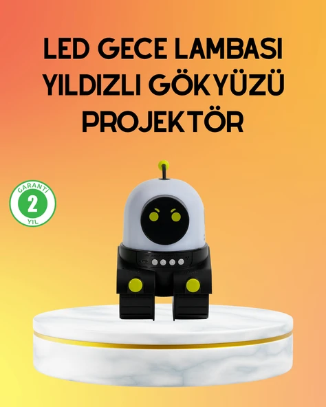Taşınabilir Lityum Bataryalı Led Gece Lambası ve Projektör ürün görseli 1
