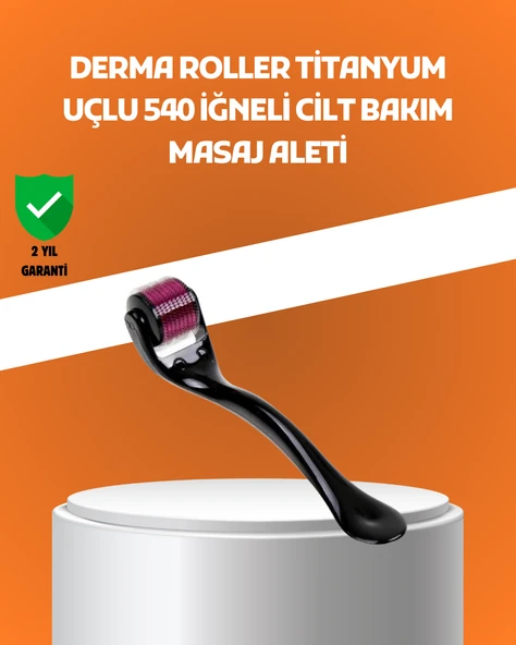 540 İğneli Titanyum Dermaroller Profesyonel Ev Tipi Cilt Yenileme Aparatı ürün görseli 1