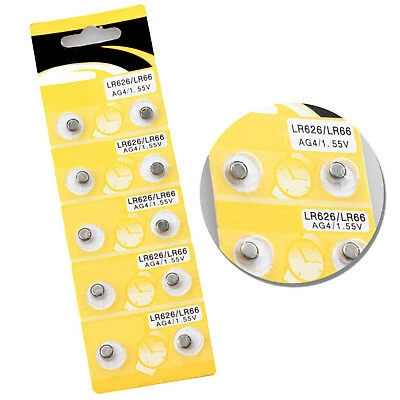 Saat Pili - Düğme Pil 10lu Paket LR626-LR66 AG4-1.55V ürün görseli 1