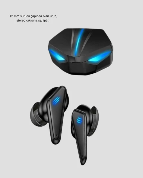 Tam Kablosuz  Kulaklığı 5.0 Bluetooth LED Kontrollü - Resim 2