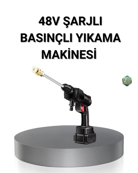 Kablosuz Basınçlı Yıkama Makinesi – 48V Güçlü Motor, 2 Pil ve Köpük Hazneli ürün görseli 1