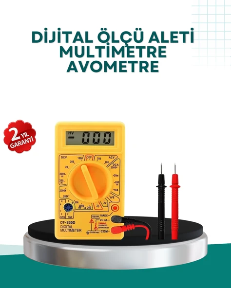 Elektrik Ölçüm Cihazı Dijital Multimetre 10 Amper Destekli ürün görseli 1