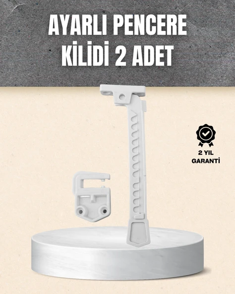 Kolay Montajlı Pencere Açılma Sınırlayıcı 2’li Set ürün görseli 1