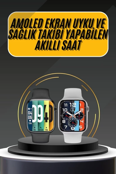 Akıllı Saat Yeni Nesil Android ve İOS Uyumlu Titreşim Modlu Alarm Kronometre ürün görseli 1