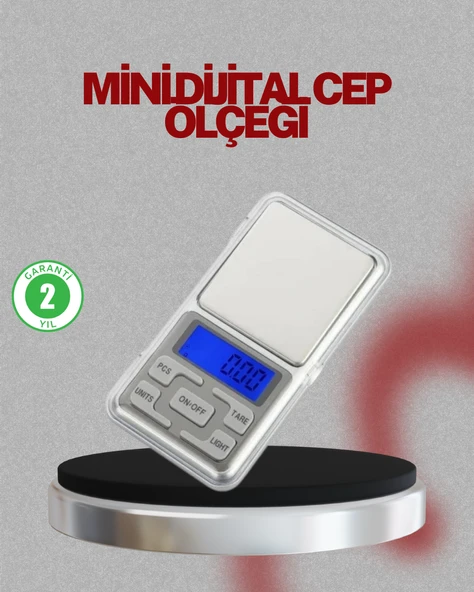 Mavi Işıklı LCD Ekranlı Hassas Tartı Terazisi ürün görseli 1