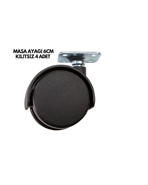 MASA AYAĞI 6CM KİLİTSİZ 4 ADET ürün görseli 1