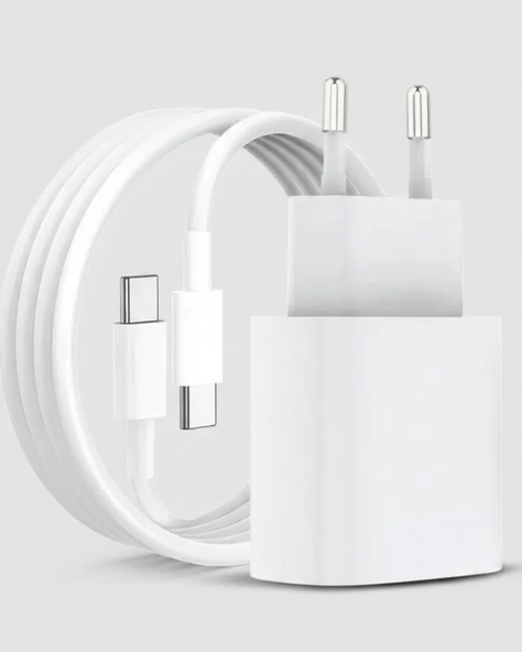35W USB-C Hızlı Şarj Adaptörü Type-C to C Kablo Seti - Resim 2