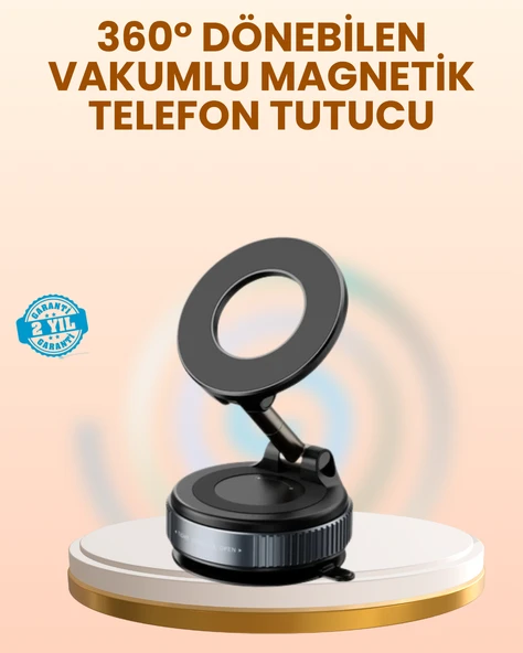 Vakumlu Manyetik Araç Telefon Tutucu Güçlü Tutuş ürün görseli 1