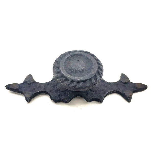 Antika Tarz Dekoratif Pirinç Çizgili Düğme - 25x80 mm, Oksit ürün görseli 1