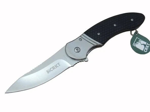 CRKT Hotenanny K 300 KXP Kamp Çakı 23 cm - Kaymaz Sap, Otomatik, Kılıflı ürün görseli 1