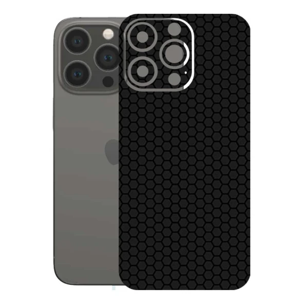 Kapps Iphone 13 Pro ile Uyumlu Bumper Serisi Premium Arka Kapak Kaplama(Kenarlar Yoktur!)  Siyah ürün görseli 1