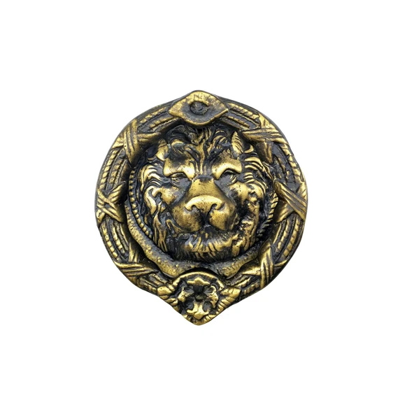 Antika Tarz Dekoratif Pirinç Aslan Kapı Tokmağı, Taktak - 185 mm, Antik ürün görseli 1