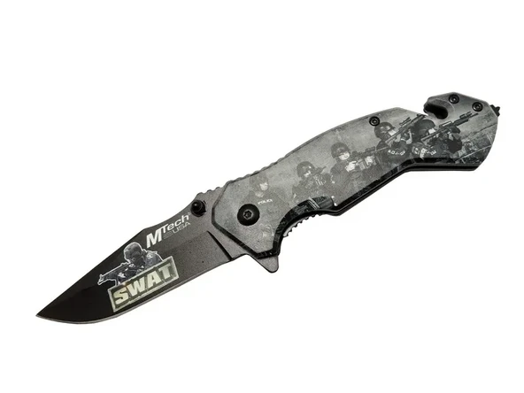 Mtech 4 23 6 Swat Kurtarma / Kamp Çakı 20cm - Yarı Otomatik, Kemerlikli, Cam Kırma Ve İp Kesme Aparatlı ürün görseli 1