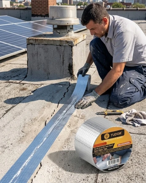 Su Geçirmez Sızdırmaz Tamir Bandı Güçlü Yapışkanlı 72 MM 2 Metre ürün görseli 1