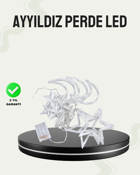 AY YILDIZ PERDE LED - Resim 3