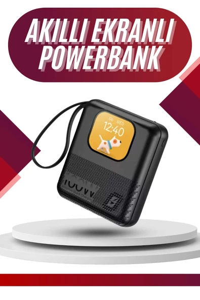 Akıllı Powerbank 10.000 MAH 4 Çıkışlı Taşınabilir Dijital Göstergeli ürün görseli 1