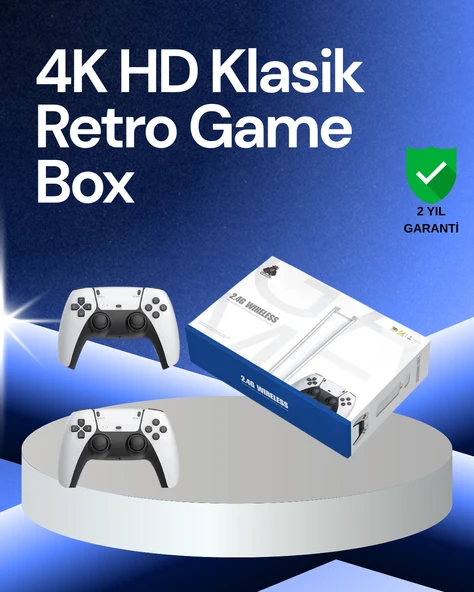 20000 Oyunlu Retro TV Oyun Konsolu 64GB SD Kartlı Model ürün görseli 1