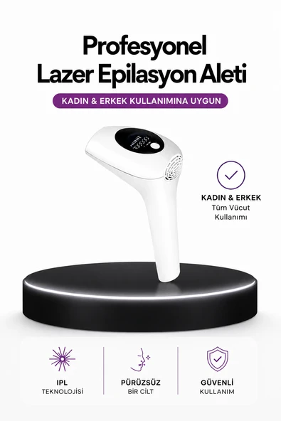 IPL Teknolojili Erkek Ve Kadın Kullanımına Uygun Lazer Epilasyon Cihaz ürün görseli 1