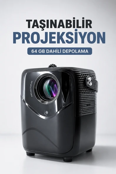 Taşınabilir Projeksiyon 64 GB Dahili Depolama ürün görseli 1