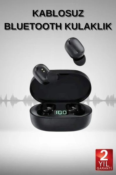 Bluetooth Kulaklık Dijital Göstergeli Yüksek Ses Kaliteli Uzun Pil Ömrü ürün görseli 1