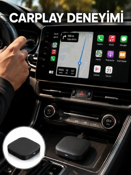 Çift Bant WiFi Android Auto Kablosuz Bağlantı Cihazı Yeni Nesil ürün görseli 1