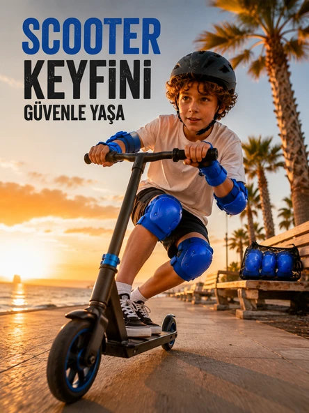 MAVİ DİZLİK DİRSEKLİK - Resim 3