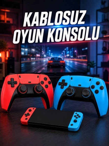 Kablosuz Oyun Konsolu HDMI Çıkışlı Çift Kontrolcülü Retro Oyun Seti ürün görseli 1