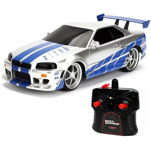 1:16 Fast & Furious Kumandalı Brian's Nissan Skyline GT-R Turbo Araba ürün görseli 1