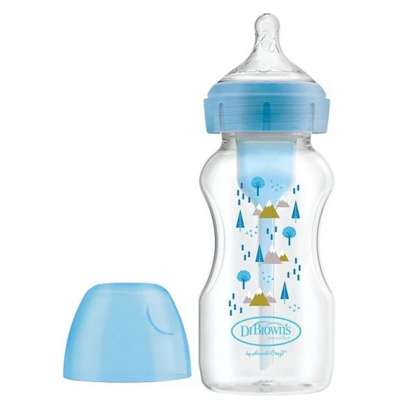 PP Geniş Ağız Options Biberon 270 ml Mavi ürün görseli 1