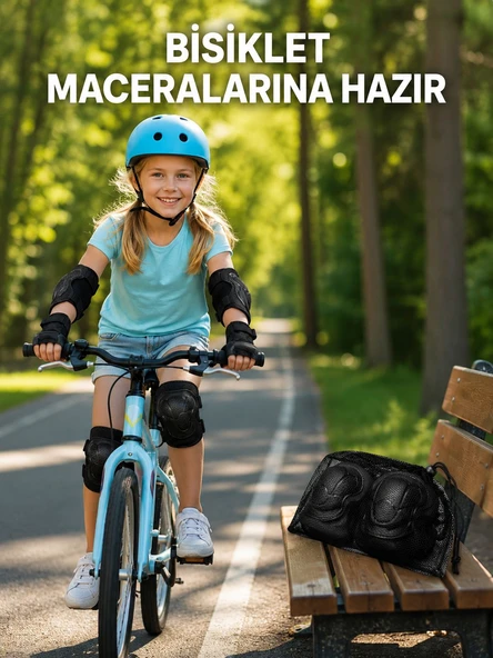 DİZLİK DİRSEKLİK SİYAH - Resim 3