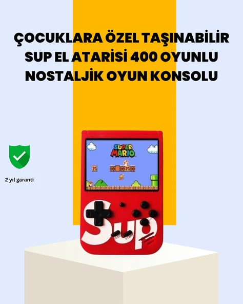 400 Oyunlu Taşınabilir Retro El Konsolu ürün görseli 1