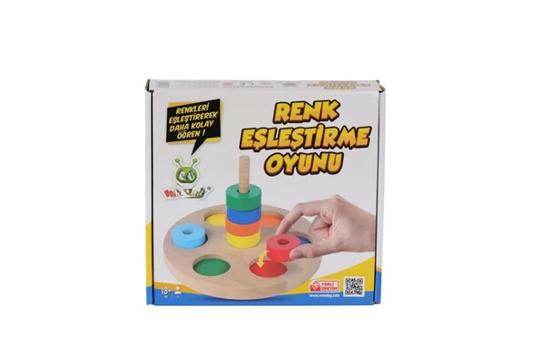 KR136 RENKLİ HALKA EŞLEŞTİRME OYUNU ürün görseli 1