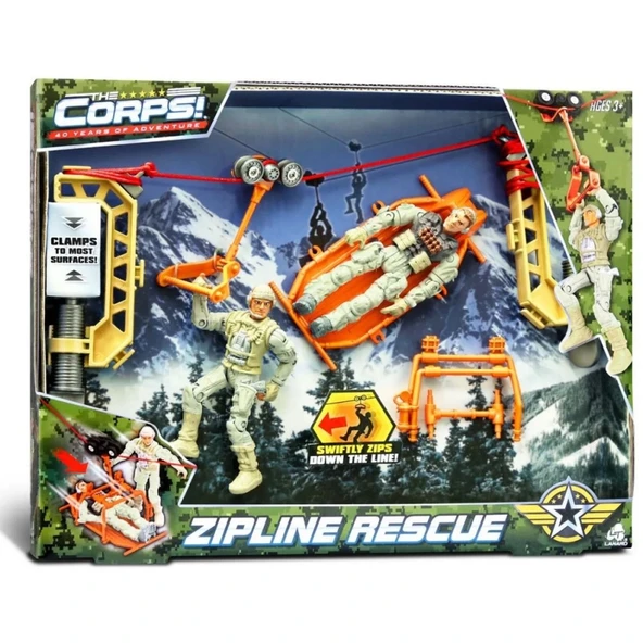 Zipline Rescue Asker Oyun Seti ürün görseli 1