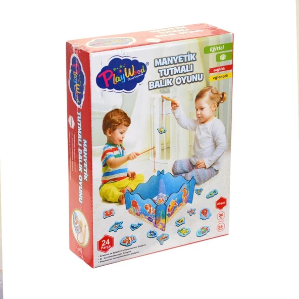 ONY-381 Onyıl, Ahşap, Manyetik Tutmalı Balık Oyunu ürün görseli 1