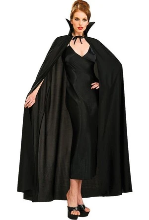 Siyah Renk Yakalı Halloween Pelerini 120 cm ürün görseli 1