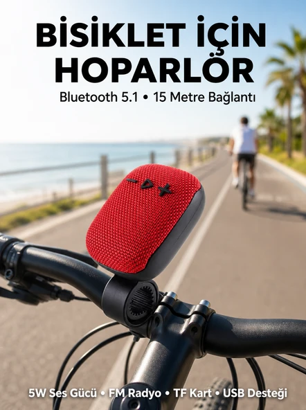 Taşınabilir Bluetooth Hoparlör Suya Dayanıklı Kumaş Kaplama ürün görseli 1