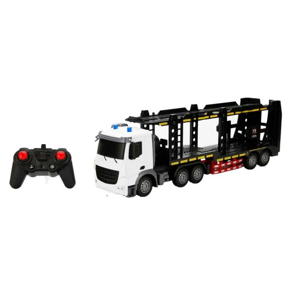 1:18 Sesli ve Işıklı USB Şarjlı Uzaktan Kumandalı Taşıyıcı Kamyon 50 cm ürün görseli 1