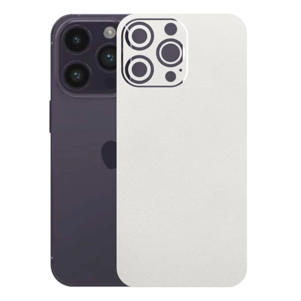 Kapps Iphone 14 Pro Max ile Uyumlu Bumper Serisi Premium Arka Kapak Kaplama(Kenarlar Yoktur!)  Beyaz ürün görseli 1