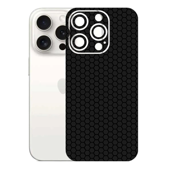 Kapps Iphone 15 Pro ile Uyumlu Bumper Serisi Premium Arka Kapak Kaplama(Kenarlar Yoktur!)  Siyah ürün görseli 1