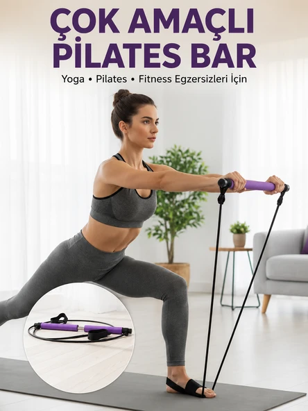 Çok Amaçlı Pilates Bar Yoga ve Fitness İçin Profesyonel Tasarım ürün görseli 1