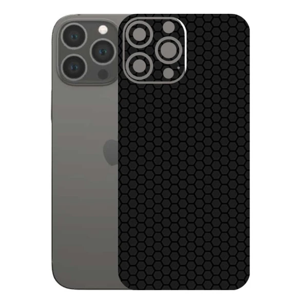 Kapps Iphone 13 Pro Max ile Uyumlu Bumper Serisi Premium Arka Kapak Kaplama(Kenarlar Yoktur!)  Siyah ürün görseli 1