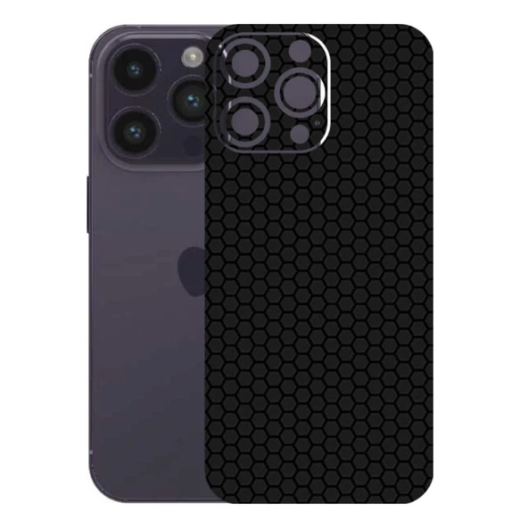 Kapps Iphone 14 Pro Max ile Uyumlu Bumper Serisi Premium Arka Kapak Kaplama(Kenarlar Yoktur!)  Siyah ürün görseli 1
