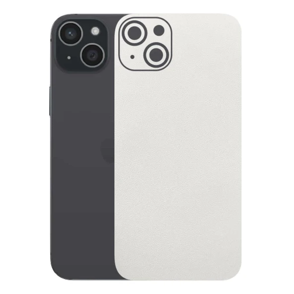 Kapps Iphone 15 Plus ile Uyumlu Bumper Serisi Premium Arka Kapak Kaplama(Kenarlar Yoktur!)  Beyaz ürün görseli 1
