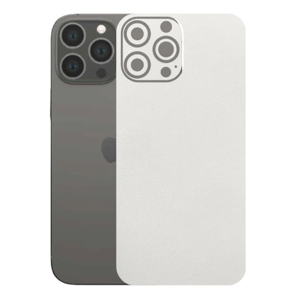 Kapps Iphone 13 Pro Max ile Uyumlu Bumper Serisi Premium Arka Kapak Kaplama(Kenarlar Yoktur!)  Beyaz ürün görseli 1