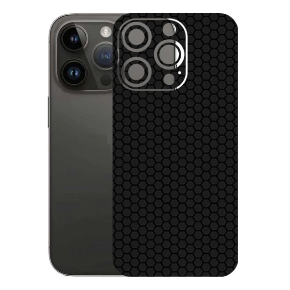 Kapps Iphone 14 Pro ile Uyumlu Bumper Serisi Premium Arka Kapak Kaplama(Kenarlar Yoktur!)  Siyah ürün görseli 1