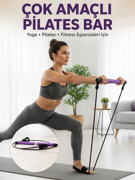 Mey İthalat® Çok Amaçlı Pilates Bar Yoga ve Fitness İçin Profesyonel Tasarım ürün görseli 1