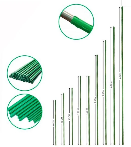 Mey İthalat® Bitki Destek ÇuBuğu 16 mm 210 cm 2 Adet ürün görseli 1